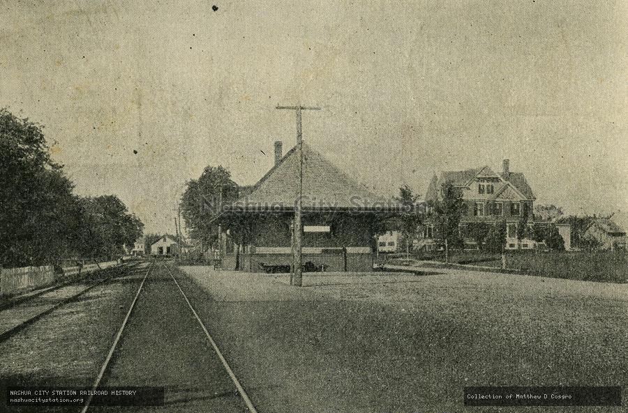 Postcard: Boston & Maine Railroad Depot, Topsfield, Massachusetts